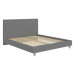 Čalúnená posteľ Sven 160x200, sivá, bez matraca