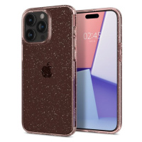 Spigen Liquid Crystal Glitter kryt iPhone 15 Pro ružový