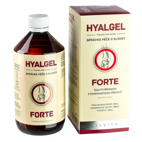 SILVITA HYALGEL FORTE sirup s príchuťou pomaranča 500 ml