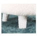 Biele detské kresielko z textílie bouclé Moouv – Artie