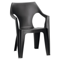 Tmavosivá plastová záhradná stolička Dante – Keter