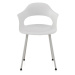 Biele plastové jedálenské stoličky v súprave 4 ks Theo – Geese