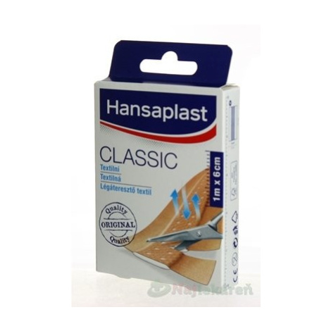 Hansaplast CLASSIC náplasť textilná (6cmx1m) 1ks