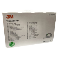 3M FUTURO Transpore náplasť, cievka 1,25 cm x 9,1 m transparentná polyuretánová 24 ks