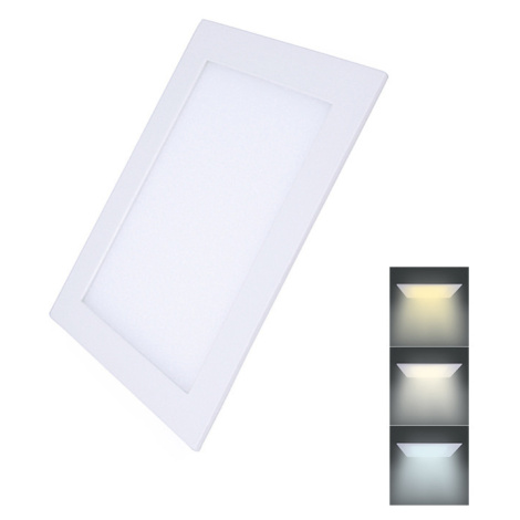 Solight LED mini panel CCT, podhľadový, 18W, 1530lm, 3000K, 4000K, 6000K, štvorcový