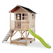 Domček cédrový na pilieroch Loft 500 Natural Exit Toys s vodeodolnou strechou pieskoviskom a 1,7