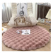 Ružový umývateľný okrúhly koberec ø 150 cm Bubble Pink – Mila Home