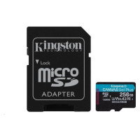 Karta Kingston 256GB microSDXC Canvas Go Plus 170R A2 U3 V30 + ADP