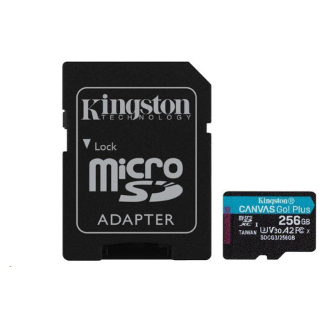 Karta Kingston 256GB microSDXC Canvas Go Plus 170R A2 U3 V30 + ADP