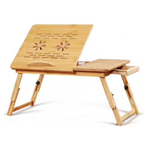 Bambusový skladací stôl pre laptop/tablet/knihu