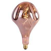 E27 stmievateľná LED lampa A165 ružová 6W 80 lm 1800K