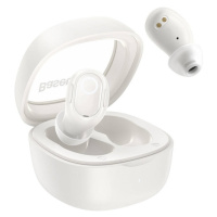 Stereo slúchadlá Bluetooth, v5.3, TWS, nabíjací dok, Baseus Encok WM02, biele