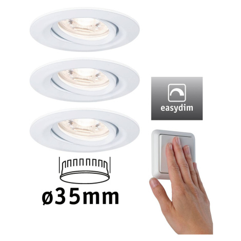 Paulmann Nova mini Plus LED easydim 3 kusy biele