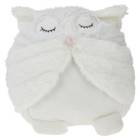 Dverná zarážka Sleepy owl biela, 15 x 20 cm