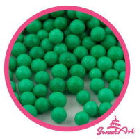 SweetArt Vianočné zelené cukrové perly 5 mm (80 g) - dortis - dortis