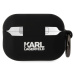 Karl Lagerfeld 3D Logo NFT Karl and Choupette Silikónové Puzdro pre AirPods Pro 2 Black