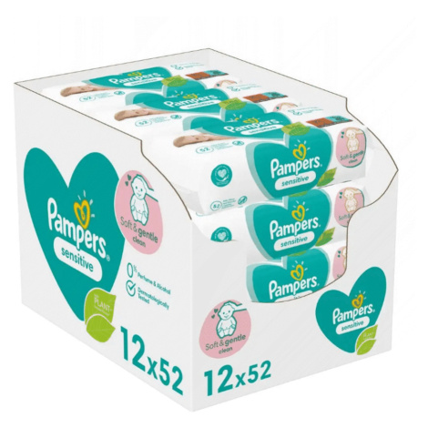 PAMPERS Sensitive obrúsky 12 x 52 kusov