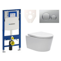 Cenovo zvýhodnený závesný WC set Geberit do ľahkých stien/predstenová + WC SAT Brevis SIKOGES3W4