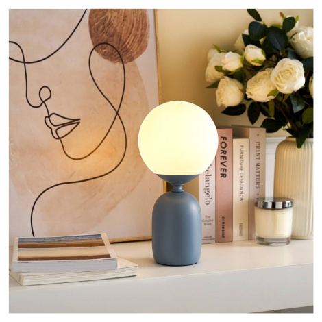 Pauleen Glowing Charm stolová lampa keramika modrá