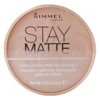 Rimmel London Stay Matte Long Lasting Pressed Powder 14g odtieň 002 Pink Blossom