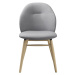 Furniria 26197 Dizajnová jedálenská stolička Kalyani svetlosivá