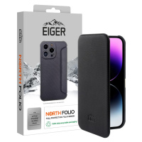 Púzdro Eiger North Folio Case for Apple iPhone 14 Pro Max in Black