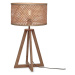 Stolová lampa s bambusovým tienidlom v prírodnej farbe (výška 53 cm) Java – Good&amp;Mojo