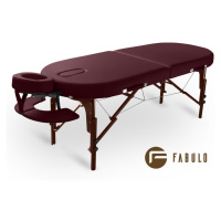 Skladací masážny stôl Fabulo DIABLO Oval Set Farba: bordová