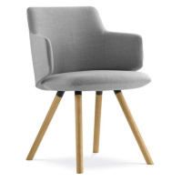 LD SEATING - Dizajnová stolička MELODY MEETING 360-D s drevenou podnožou