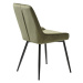 Zelená zamatová jedálenská stolička Milton – Unique Furniture