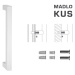 FT - MADLO kód 802K 25x25 mm SP ks BIM - biela matná (FBO) 25x25 mm 1200 mm