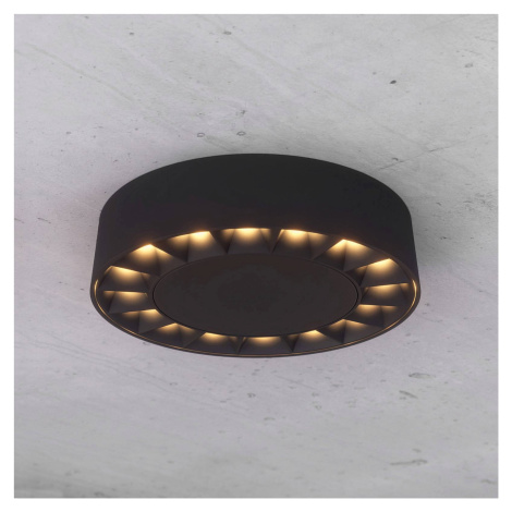 Lucande Kelissa kúpeľňové LED, okrúhle, čierna