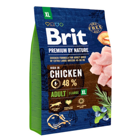 BRIT Premium by Nature Adult XL granule pre psov 1 ks, Hmotnosť balenia: 3 kg