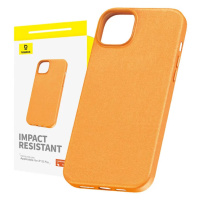 Kryt Baseus Phone Case for iPhone 15 Pro Fauxther Series (Orange)