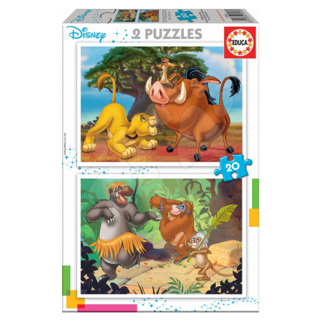 Puzzle Leví kráľ Disney Educa 2x20 dielov od 4 rokov