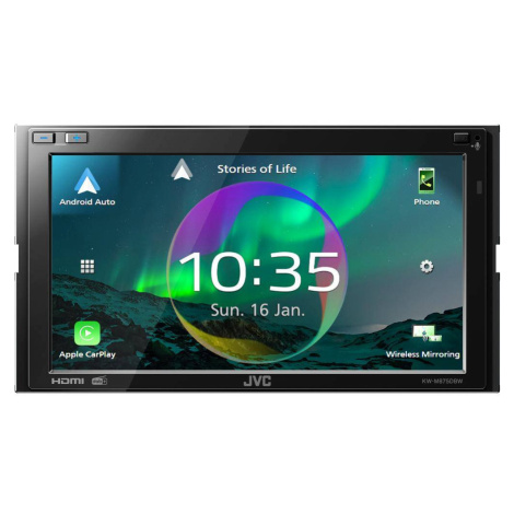 KW-M875D 2DIN Car play, android auto JVC