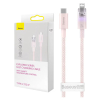 Kábel Fast Charging cable Baseus USB-C to Lightning  Explorer Series 1m, 20W, pink (693217262907