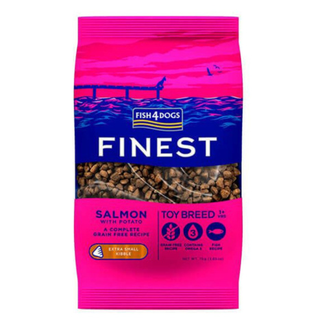 FISH4DOGS Granule pre psov extra malé Finest losos so zemiakmi 1,5kg, 1+