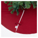 Červený okrúhly koberec pod vianočný stromček ø 125 cm – Linen Tales