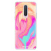 Odolné silikónové puzdro iSaprio - Orange Liquid - OnePlus 8
