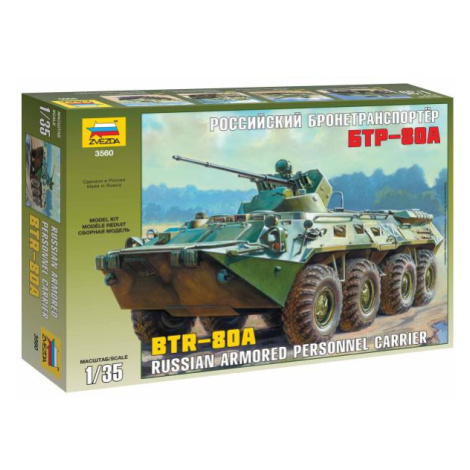 Model Kit military 3560 - BTR-80A Russian Personnel Carrier (1:35) Zvezda