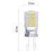 LED žiarovka Emos ZQ9545, G9, 4W, neutrálna biela