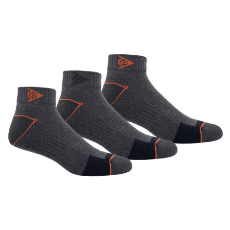 DUNLOP Pánske pracovné ponožky, 3 páry (39/42, sivá)