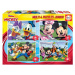 Puzzle Mickey Mouse Disney Multi 4 Junior Educa 20-40-60-80 dielov od 4 rokov