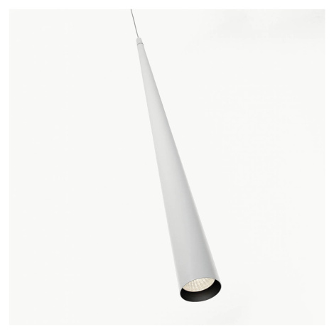 Štíhle závesné svietidlo LED Micro S50, biele B.lux