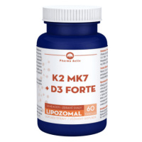 PHARMA ACTIV Lipozomal K2 MK7 + D3 forte 60 kapsúl
