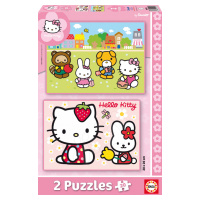 Detské puzzle Hello Kitty Educa 2x20 dielov 14219 farebné