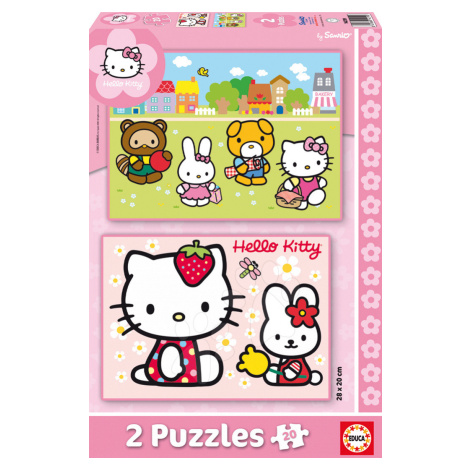 Detské puzzle Hello Kitty Educa 2x20 dielov 14219 farebné