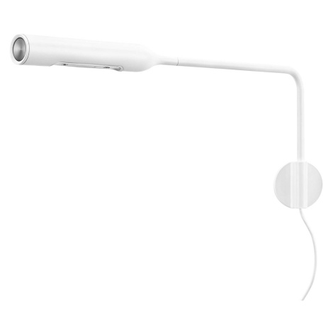 Nástenné svietidlo Lumina Flo LED so zástrčkou 3 000 K biela