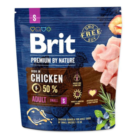 Krmivo Brit Premium by Nature Adult S 1kg